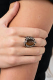 Paparazzi "Radiantly Reminiscent" Brown Ring Paparazzi Jewelry
