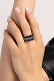 Paparazzi "Staggering Stacks" Purple Ring Paparazzi Jewelry