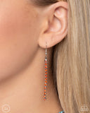 Paparazzi "Dedicated Duo" Orange Choker Necklace & Earring Set Paparazzi Jewelry
