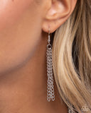 Paparazzi "Crushing On You" Silver Necklace & Earring Set Paparazzi Jewelry