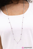 Paparazzi "Small Town Girl" Purple Seed Bead Silver Tone Necklace & Earring Set Paparazzi Jewelry