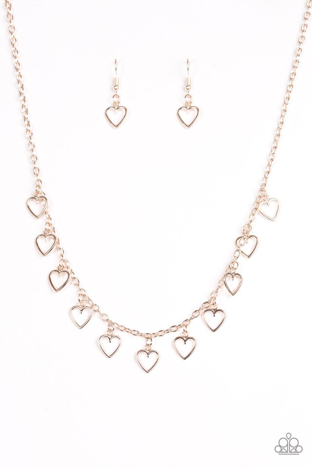 Paparazzi Necklace ~ LOVE-Locked - Rose Gold – Paparazzi Jewelry, Online  Store