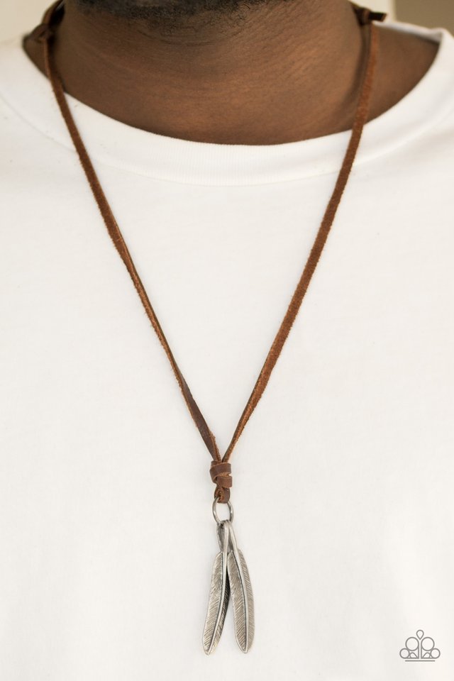 Paparazzi feather online necklace