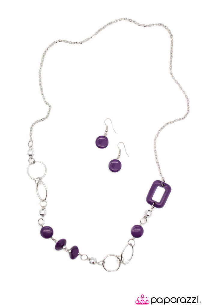 Paparazzi Paparazzi Just Around The Corner Purple Necklace 0263