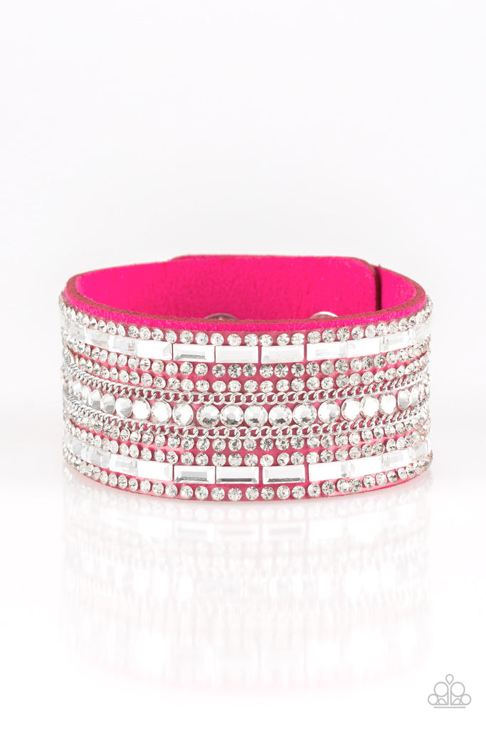 Pink wrap bracelet paparazzi Clearance