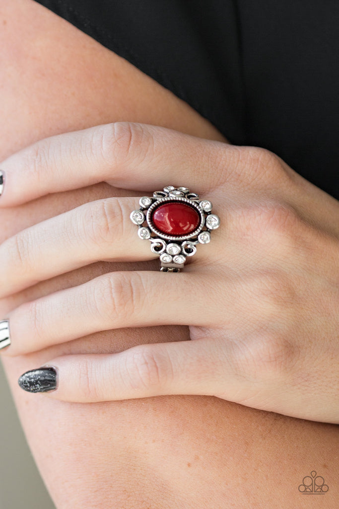 Red moonstone hot sale ring paparazzi