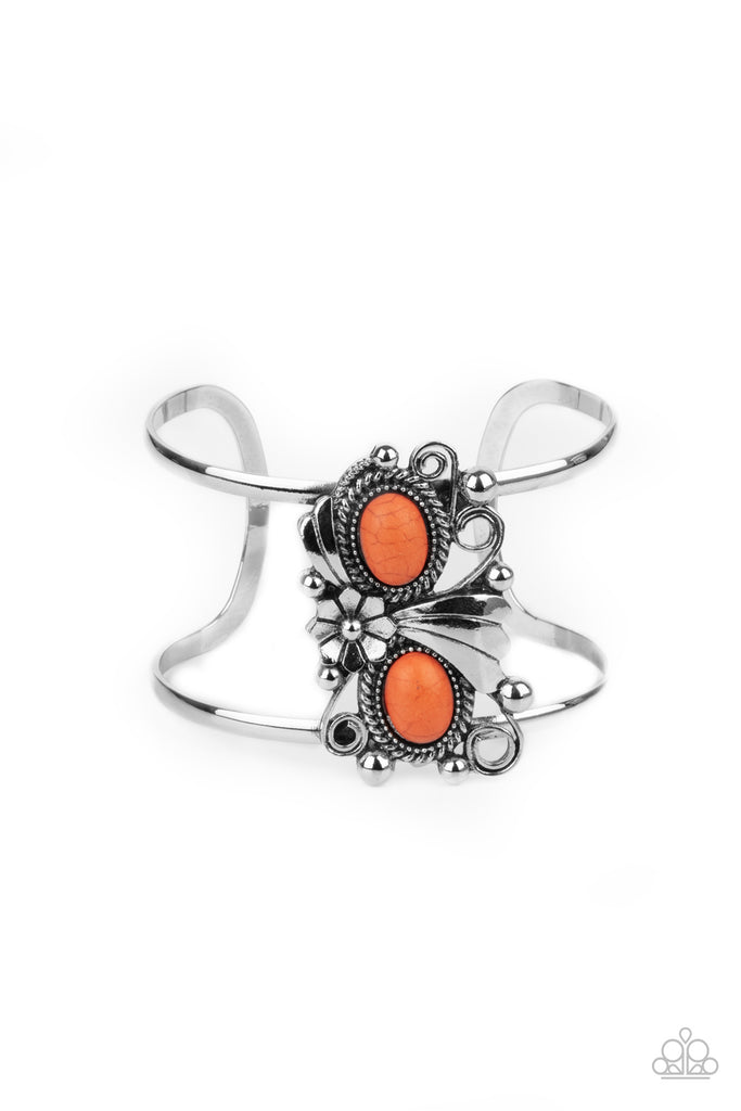Paparazzi "Mojave Flower Girl" Orange Bracelet