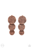 Paparazzi "Ancient Antiquity" Copper Clip On Earrings Paparazzi Jewelry