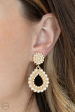 Paparazzi "Discerning Droplets" Gold Clip On Earrings Paparazzi Jewelry