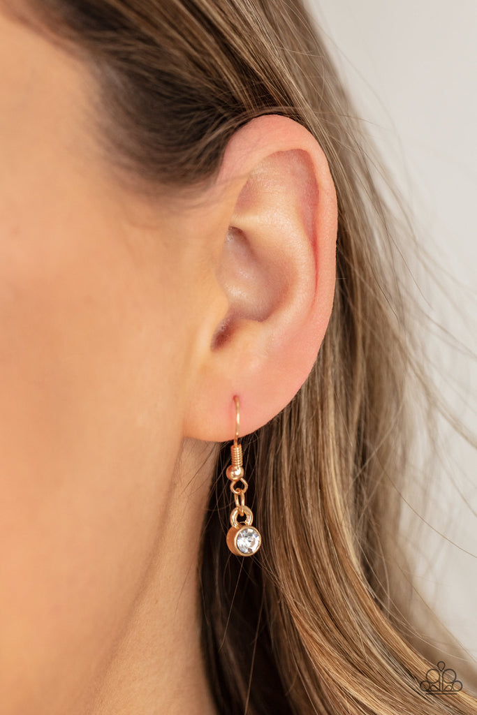 Paparazzi "Full of Faith" Gold Necklace & Earring Set