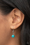 Paparazzi "Local Charm" Blue Lanyard Necklace & Earring Set Paparazzi Jewelry