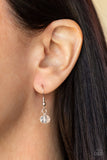 Paparazzi "Doting Devotion" White Exclusive Lanyard Necklace & Earring Set Paparazzi Jewelry