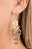 Paparazzi "Thrift Shop Twinkle" Gold Earrings Paparazzi Jewelry