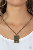 Paparazzi "All About Trust" Brass Necklace & Earring Set Paparazzi Jewelry