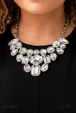 Paparazzi "The Tasha" White 2022 Zi Collection Necklace & Earring Set Paparazzi Jewelry