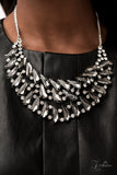 Paparazzi "Perceptive" Silver 2022 Zi Collection Necklace & Earring Set Paparazzi Jewelry
