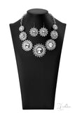 Paparazzi "Optimistic" White 2022 Zi Collection Necklace & Earring Set Paparazzi Jewelry