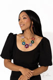Paparazzi "Outgoing" Multi 2023 Zi Collection Necklace & Earring Set Paparazzi Jewelry