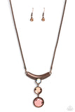 Paparazzi "Alluring Andante" Copper Necklace & Earring Set Paparazzi Jewelry