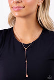 Paparazzi "Lavish Lariat" Copper Necklace & Earring Set Paparazzi Jewelry