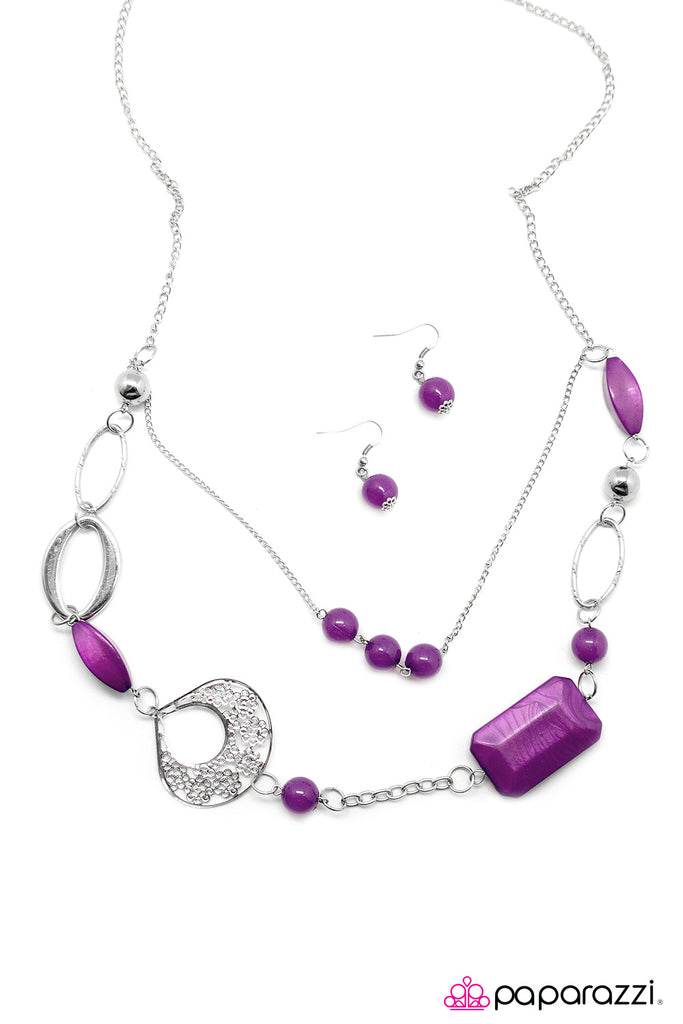 Paparazzi Ever So Sweet Purple Necklace 3095