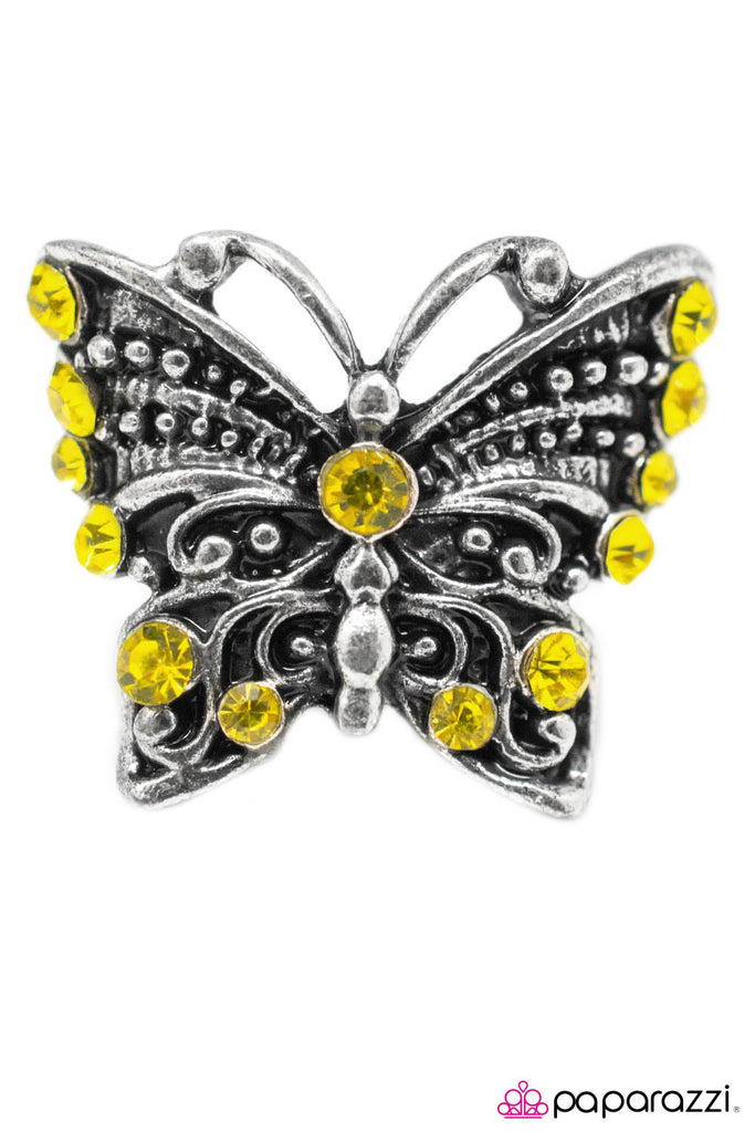 Paparazzi Once Upon A Fairy Tale Yellow Ring