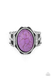 Paparazzi "Flowering Dunes" Purple Ring Paparazzi Jewelry