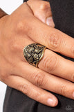 Paparazzi "Hibiscus Harbor" Brass Exclusive Ring Paparazzi Jewelry