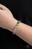 Paparazzi "Sugar-Coated Sparkle" Multi Rainbow Bracelet Paparazzi Jewelry