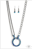 Paparazzi "Razzle Dazzle" Blue Necklace & Earring Set Paparazzi Jewelry