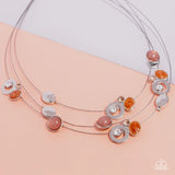 Paparazzi "Affectionate Array" Orange Necklace & Earring Set Paparazzi Jewelry