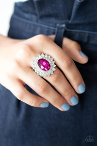 Paparazzi VINTAGE VAULT "Secret Garden Glow" Pink Ring Paparazzi Jewelry