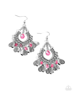 Paparazzi "Musical Gardens" Pink Earrings Paparazzi Jewelry