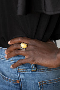 Paparazzi "Aint No Mesa High Enough" Yellow Ring Paparazzi Jewelry