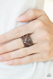 Paparazzi "Primal Patterns" Copper Ring Paparazzi Jewelry