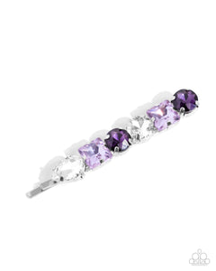 Paparazzi "Emblazoned Elegance" Purple Hair Clip Paparazzi Jewelry