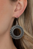 Paparazzi "Mayan Mardi Gras" Silver Earrings Paparazzi Jewelry