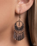 Paparazzi "PRAIRIE For Me" Copper Earrings Paparazzi Jewelry