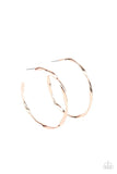 Paparazzi "Radiantly Warped" Rose Gold Earrings Paparazzi Jewelry