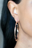 Paparazzi "Radiantly Warped" Rose Gold Earrings Paparazzi Jewelry