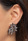Paparazzi "Fire Hazard" Silver Post Earrings Paparazzi Jewelry