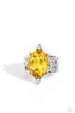 Paparazzi "Sensational Sparkle" Yellow Ring Paparazzi Jewelry