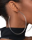 Paparazzi "Colossal Couture" Silver Post Earrings Paparazzi Jewelry