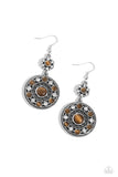 Paparazzi "Party at My PALACE" Brown Earrings Paparazzi Jewelry