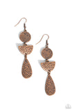 Paparazzi "Artisanal Allure" Copper Earrings Paparazzi Jewelry