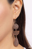 Paparazzi "Artisanal Allure" Copper Earrings Paparazzi Jewelry