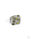 Paparazzi "Exceptional Edge" Green Ring Paparazzi Jewelry