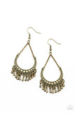 Paparazzi "Melodic Moons" Brass Earrings Paparazzi Jewelry