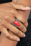 Paparazzi "Soul Trek" Red Ring Paparazzi Jewelry