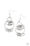 Paparazzi "Rebel Ringer" Silver Earrings Paparazzi Jewelry